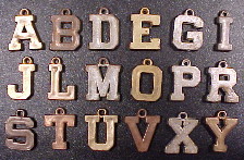 Vacuum Plated Varsity Letters.