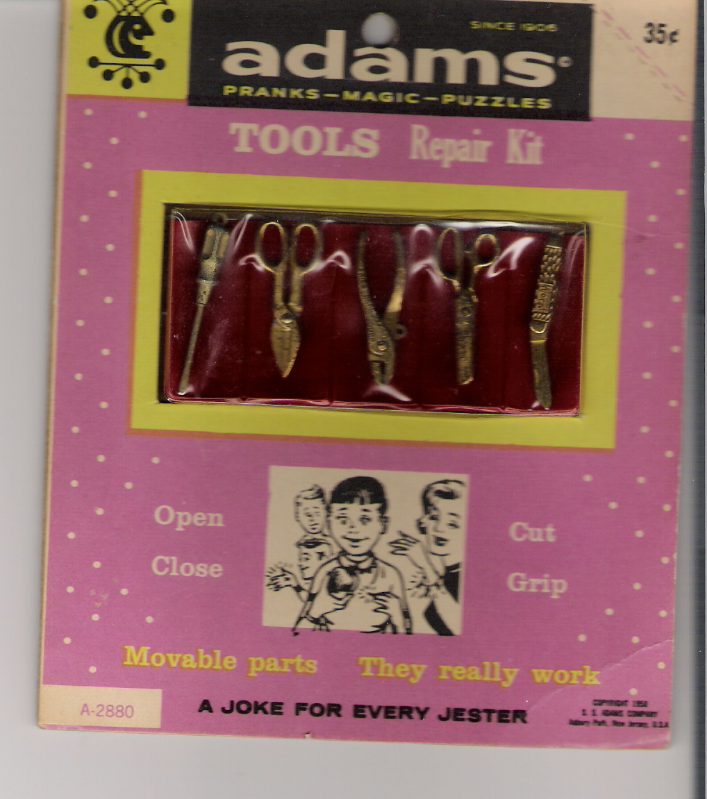 Adams packaging of tools circa 1958 (or so)